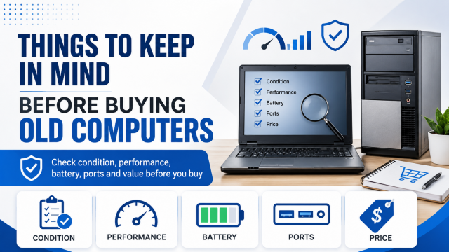 Things to keep in mind before buying old computers