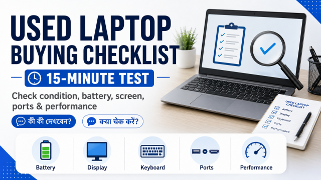 Used Laptop Buying Checklist: A 15-Minute Test Before You Pay